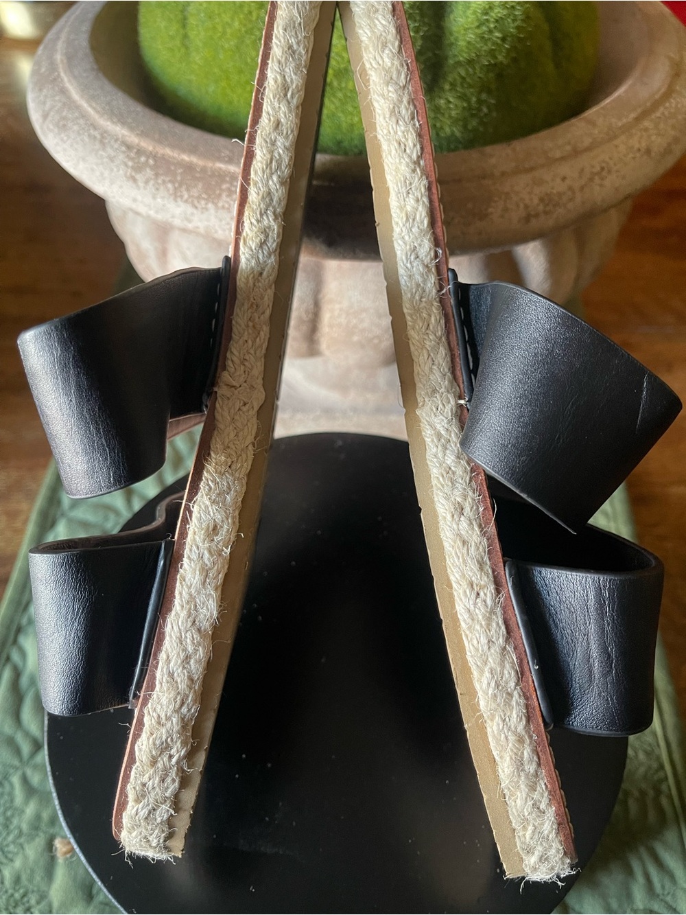 NWOT Kate Spade Size 8 Idreena Black Double-Strap Slide Sandals - Picture 6 of 15